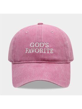 Embroidered Washed Baseball Cap